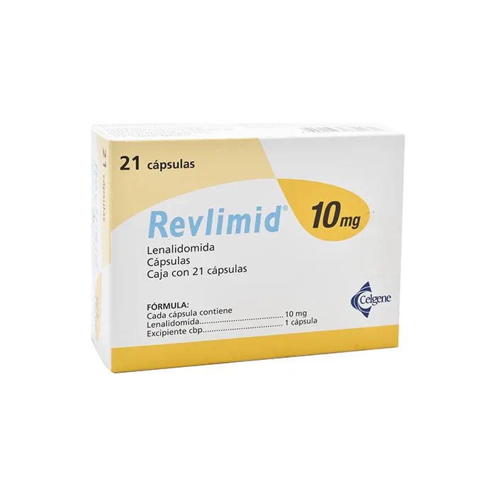 REVLIMID LENALIDOMIDA 10 MG CAJA CON 21 CÁPSULAS LAB CELGENE