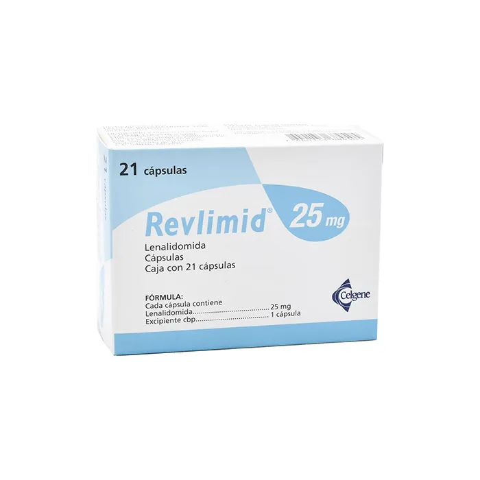 REVLIMID LENALIDOMIDA 25 MG CAJA CON 21 CÁPSULAS LAB CELGENE