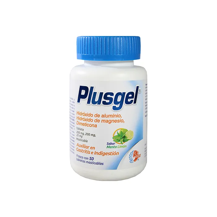 PLUSGEL HIDROXIDO DE ALUMINIO/HIDROXIDO DE MAGNESIO/DIMETICONA 200MG/200MG/200MG 50 CAPS