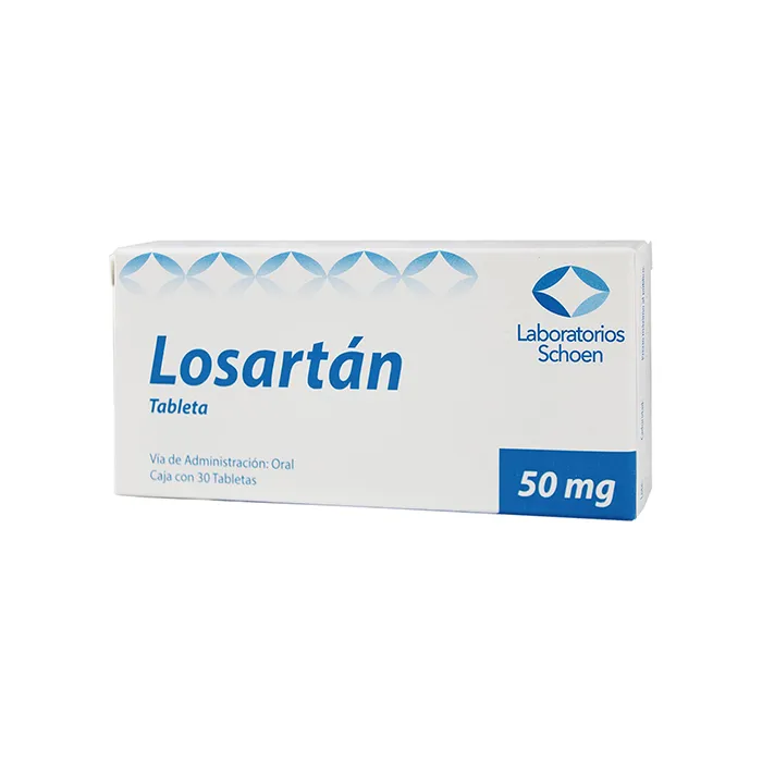 Losartán 50 mg 30 tabletas