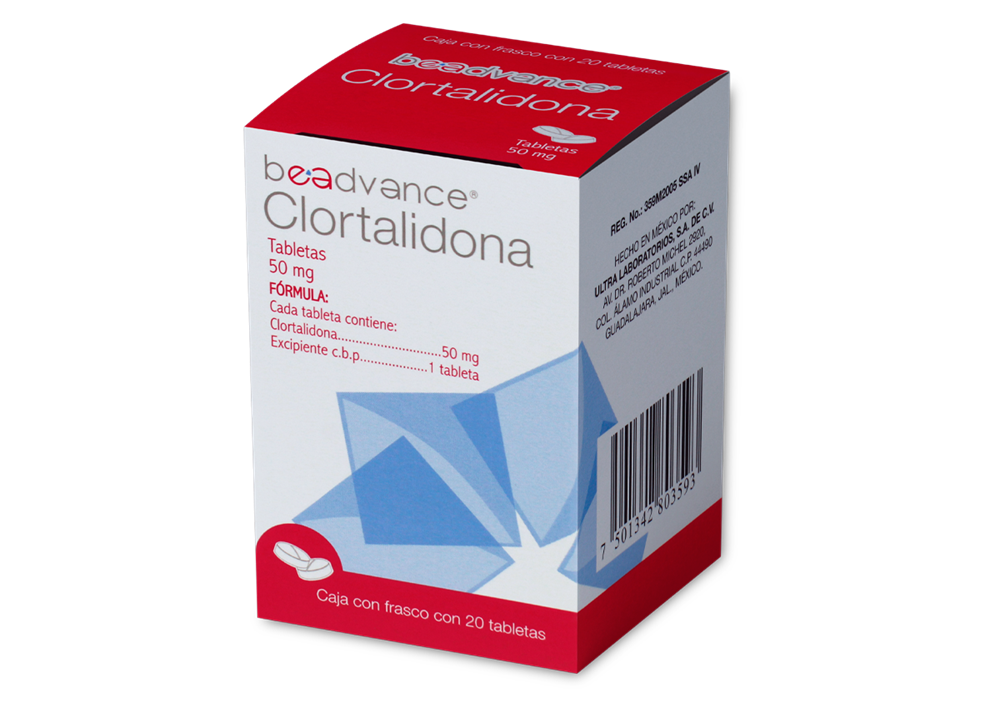 CLORTALIDONA 20 TAB 50MG