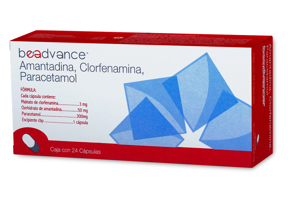 BE ADVANCE  AMANTA CLORFE PARACET 24 CAP 50/3/300MG