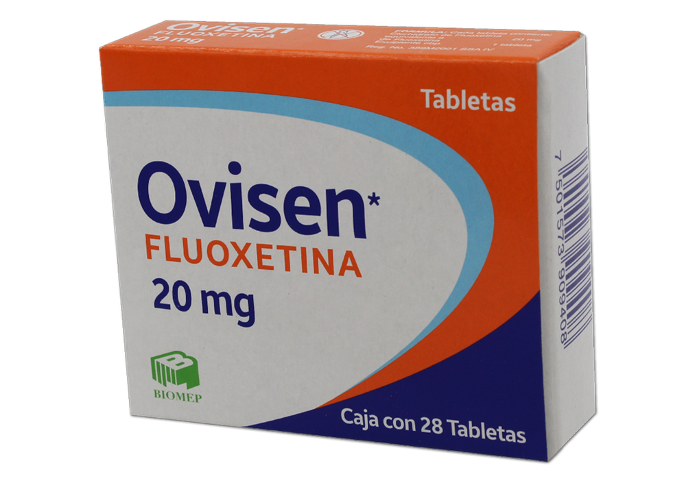 OVISEN 28 TAB 20 MG FLUOXETINA