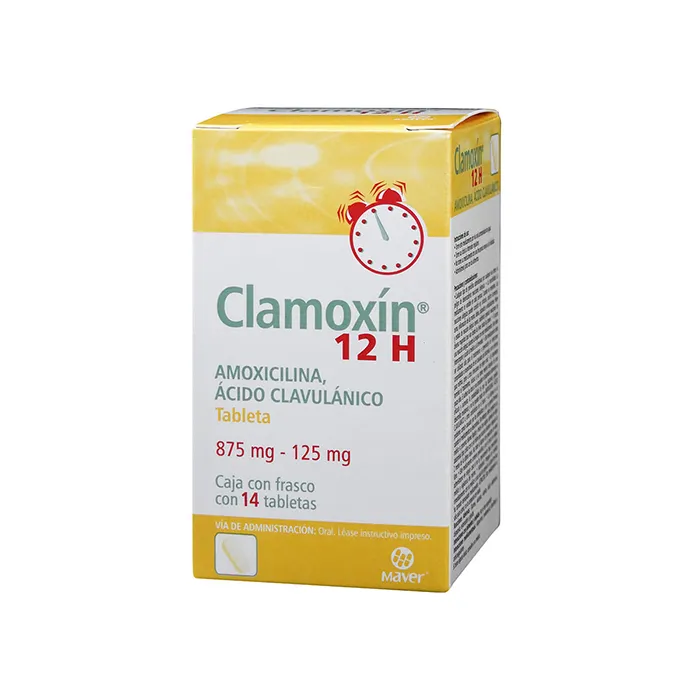  CLAMOXIN 12 H 14 TAB 875/125 MG