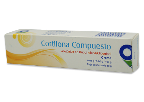 CORTILONA COMPUESTO 1 CMA 30 G CLIOQUINOL;FLUOCINOLONA