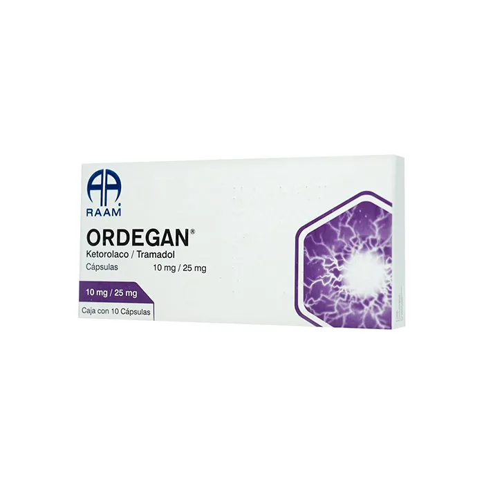  ORDEGAN 10 CAPS 25/10 MG