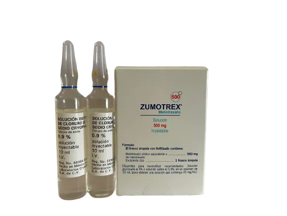 Zumotrex 500mg Metotrexato sol iny + 2 diluyentes gratis lab zurich