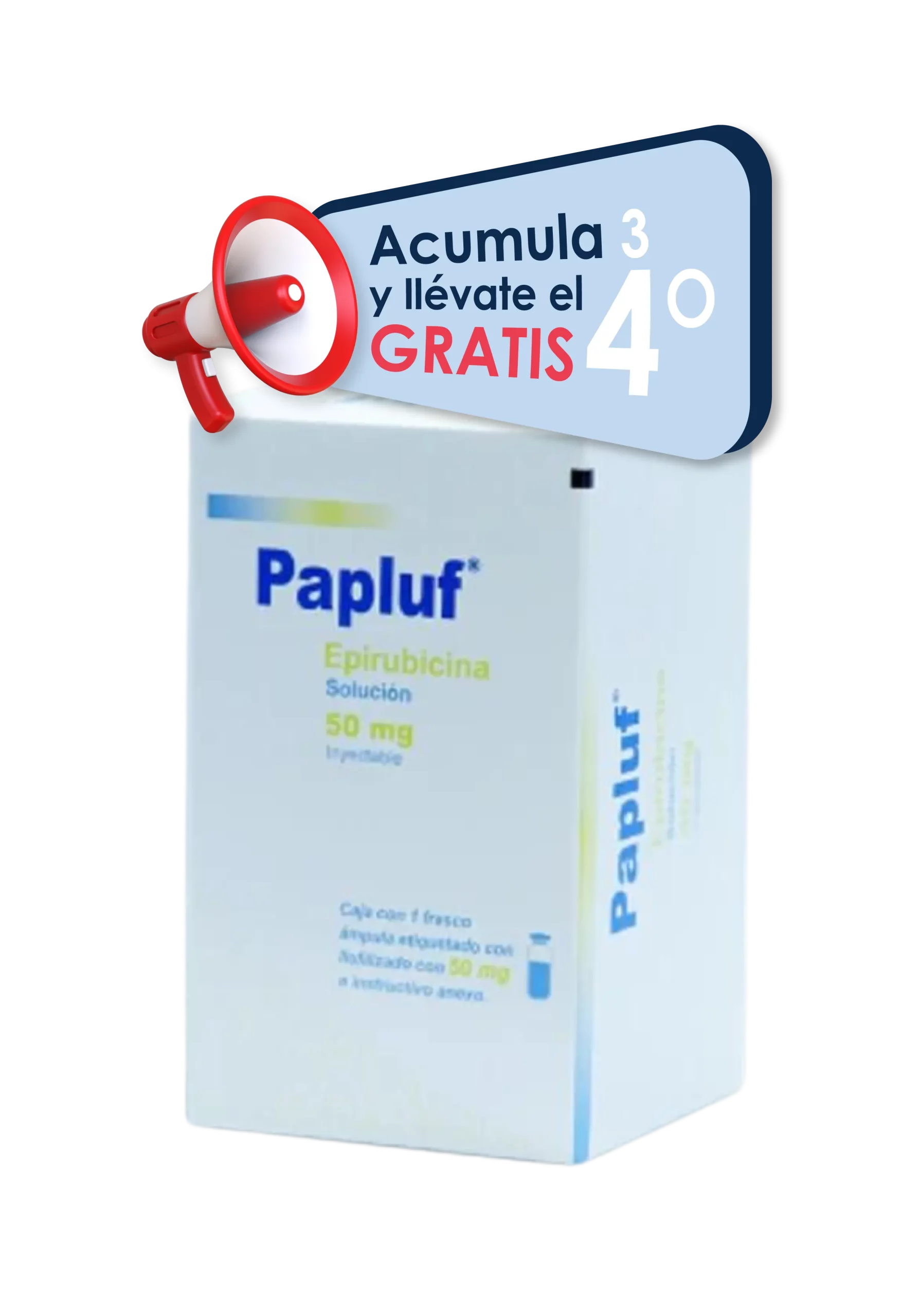 Papluf Epirubicina 50 mg