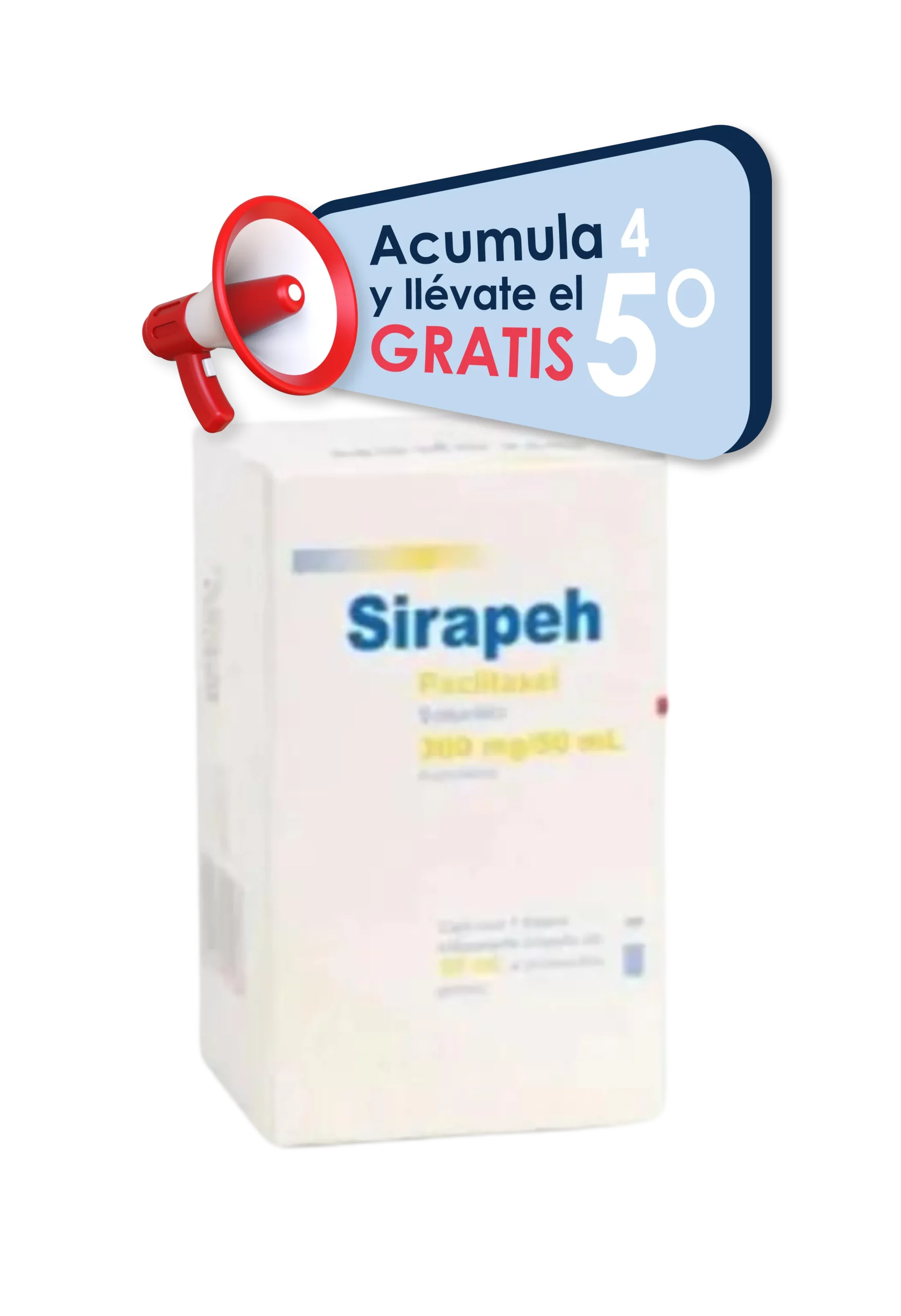 SIRAPEH PACLITAXEL 300 MG 50 ML 1 AMP SOLUCIÓN INYECTABLE