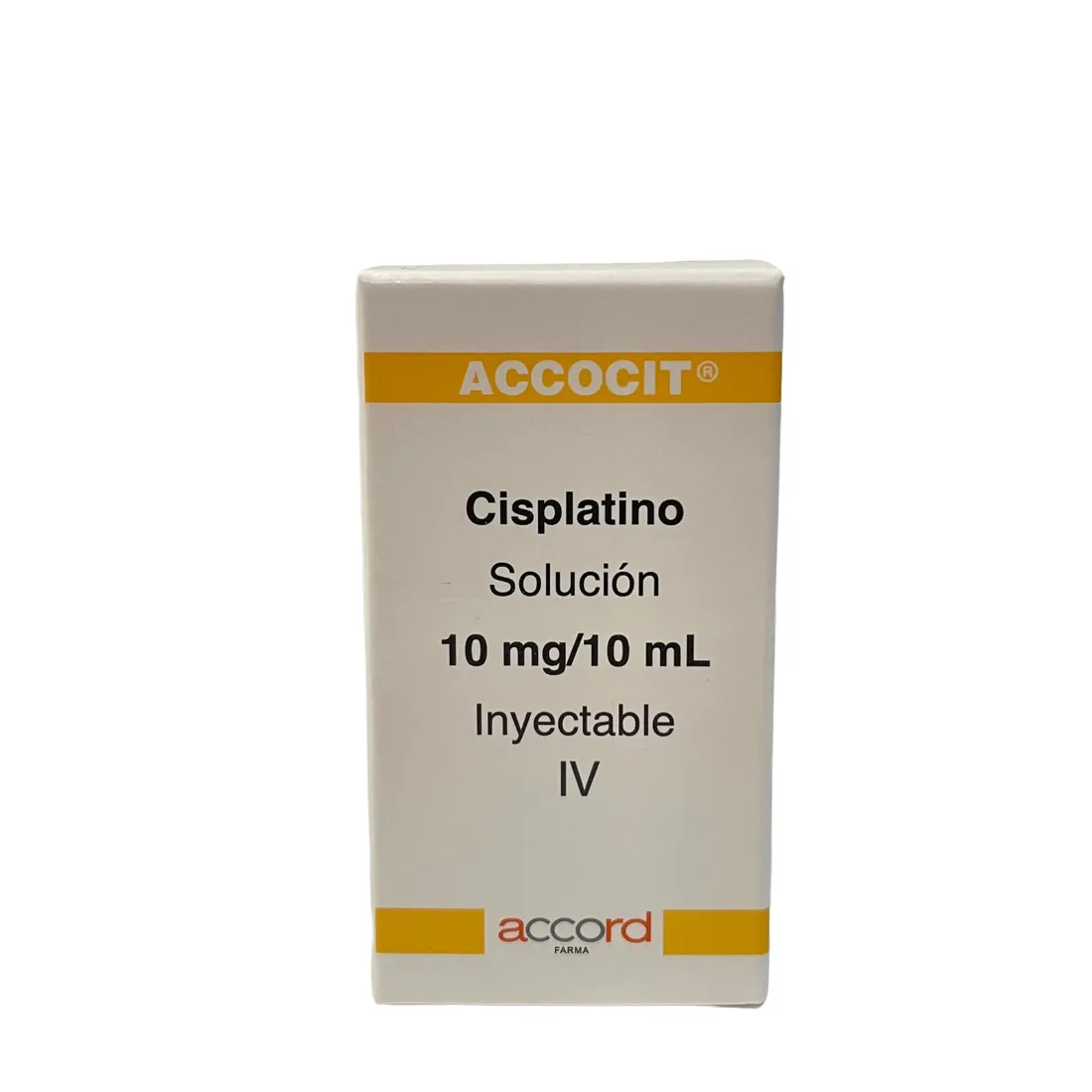 ACCOCIT CISPLATINO 10 MG / 10 ML C/1 ÁMPULA SOLUCIÓN INYECTABLE LAB. ACCORD