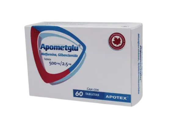  APOMETGLU 60 TAB 500/2.5 MG