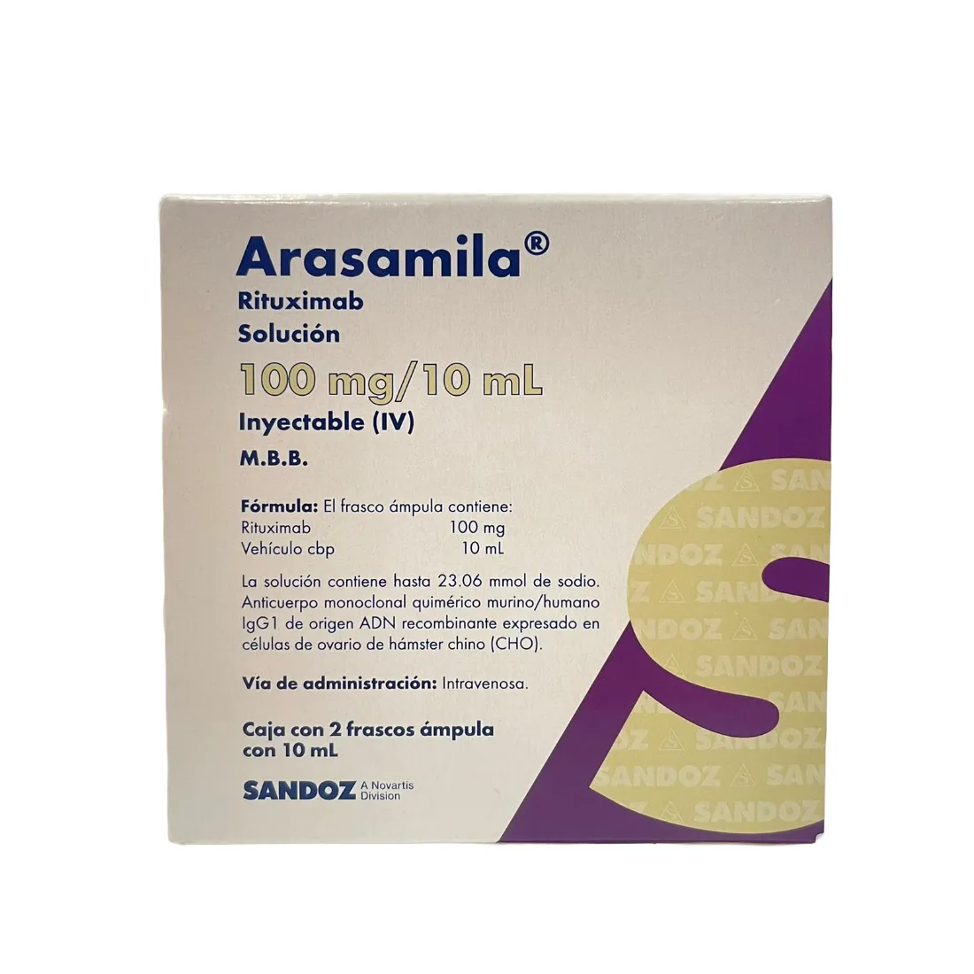 ARASAMILA RITUXIMAB 100 MG / 10 ML SOLUCIÓN INYECTABLE