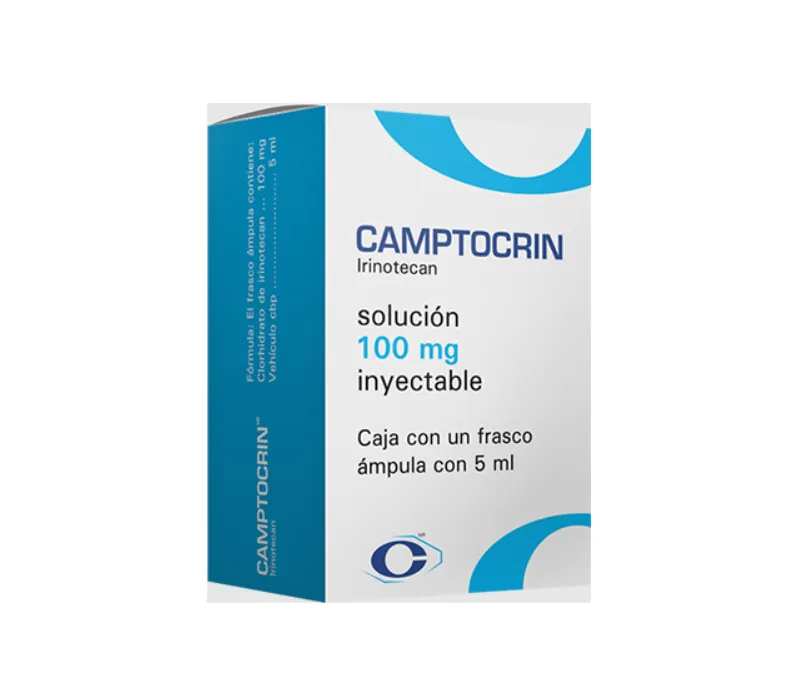 CAMPTOCRIN (IRINOTECAN) 100 MG / 5 ML CAJA CON 1 FRASCO ÁMPULA SOL. INY. LAB. CRYOPHARMA