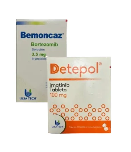 packae Imatinib Detepol 100mg 60 tab y Bortezomib Bemoncaz 3.5 mg 1fco