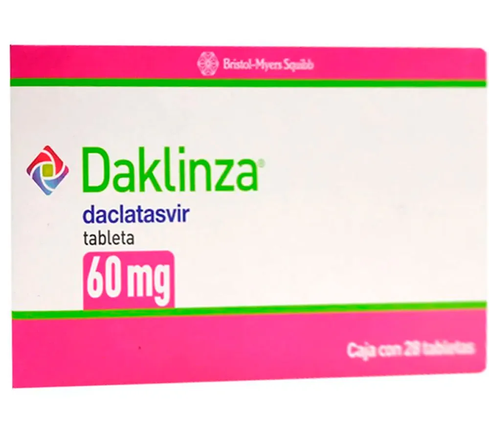 DAKLINZA DACLATASVIR 60 MG CAJA CON 28 TABLETAS LAB. BRISTOL-MYERS SQUIBB