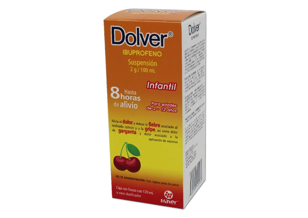 DOLVER INFANTIL 1 SUSP 100/5/120 ML: INFANTIL SUSP, Maver. Disponible en Farmasmart. Compra en línea.