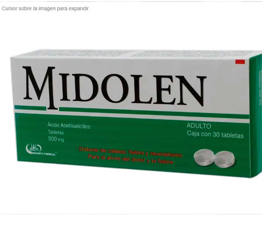  MIDOLEN 30 TAB 500 MG