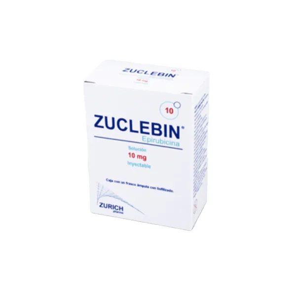 ZUCLEBIN, Epirubicina 10 mg Sol Iny Lab Zurich