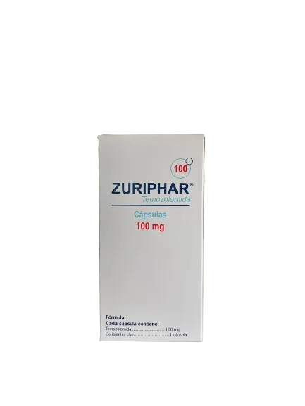 Temozolomida Zuriphar 100 mgs 5 capsulas