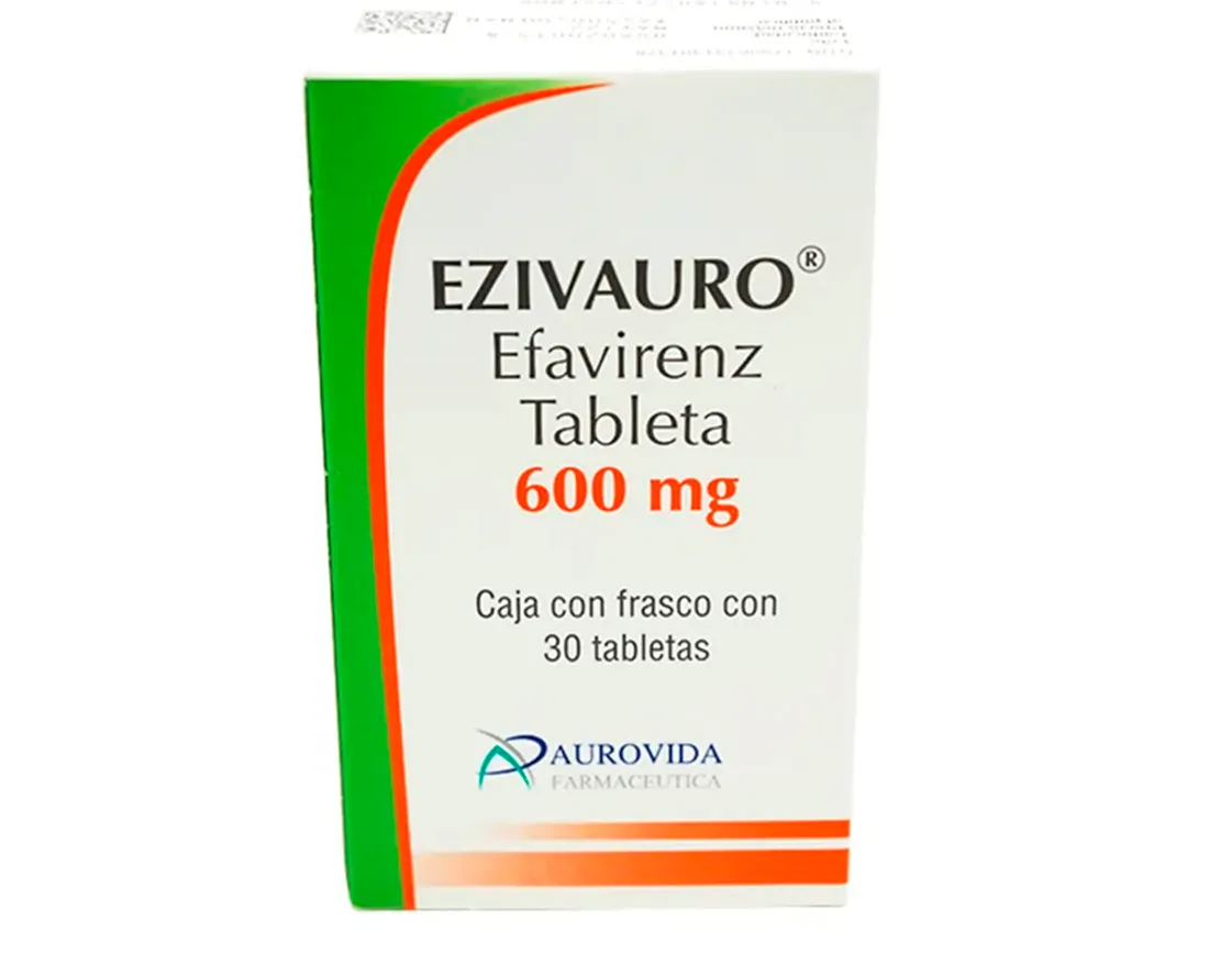 EZIVAURO (EFAVIRENZ) 600 MG CAJA CON FRASCO CON 30 TABLETAS LAB. AUROVIDA