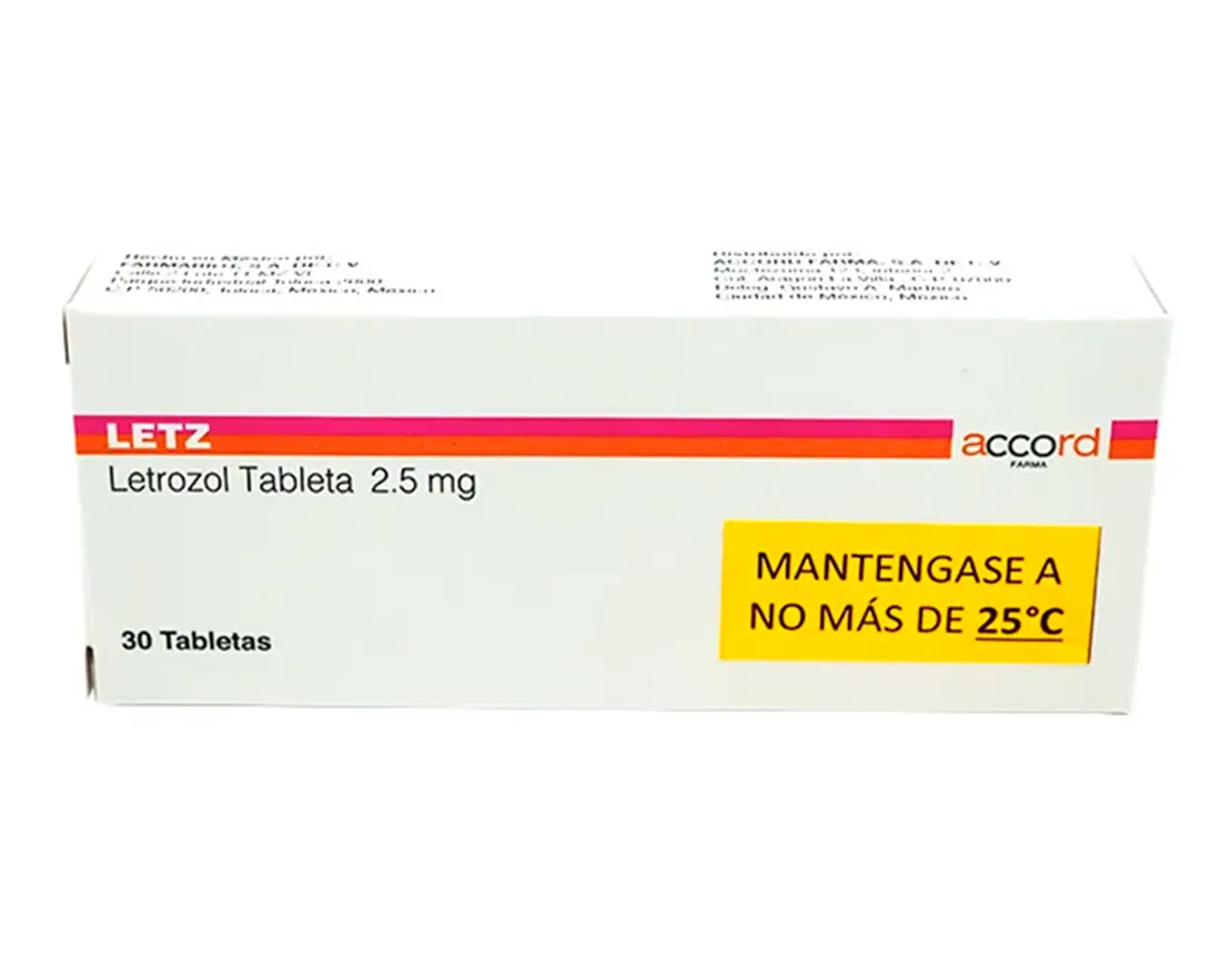 Letz 2.5 mg Letrozol 30 tabletas