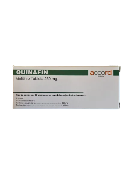 QUINAFIN Gefitinib 250 mg caja 30 tabletas