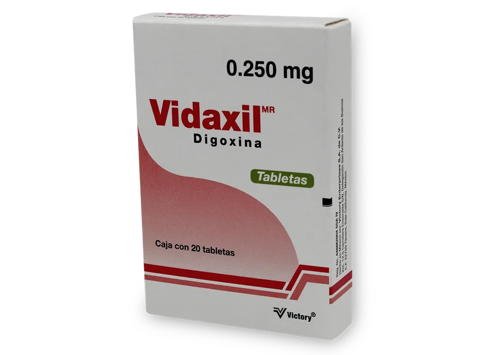 VIDAXIL Digoxina 20 TAB 0.250 MG