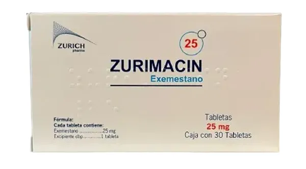 Zurimacin Exemestano 25mg 30 tabletas