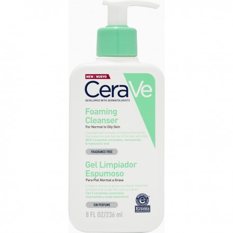  CeraVe Gel Limpiador Espumoso Facial 236 ml