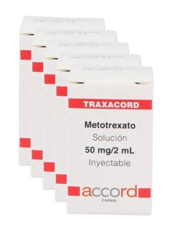  Metotrexato Inyectable Traxacord 50 mg 2 ml 5 PACK