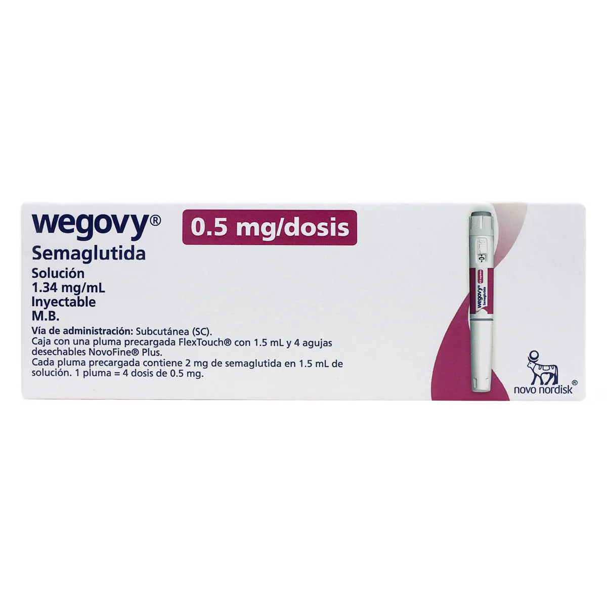  Wegovy 0.5 mg/dosis (R) (1.5ML Solución Inyectable)