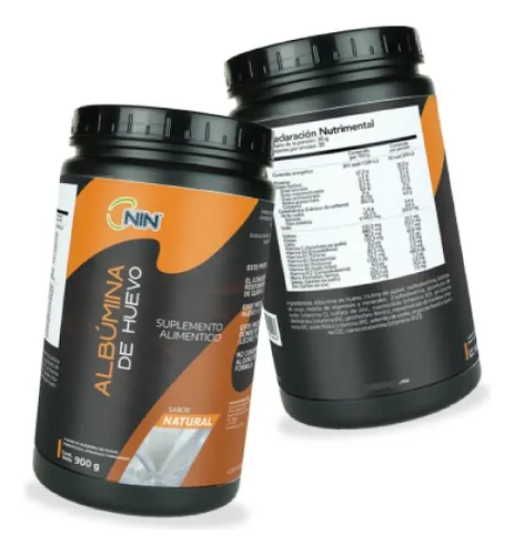  ALBUMINA DE HUEVO NIN SABOR NATURAL 900 G
